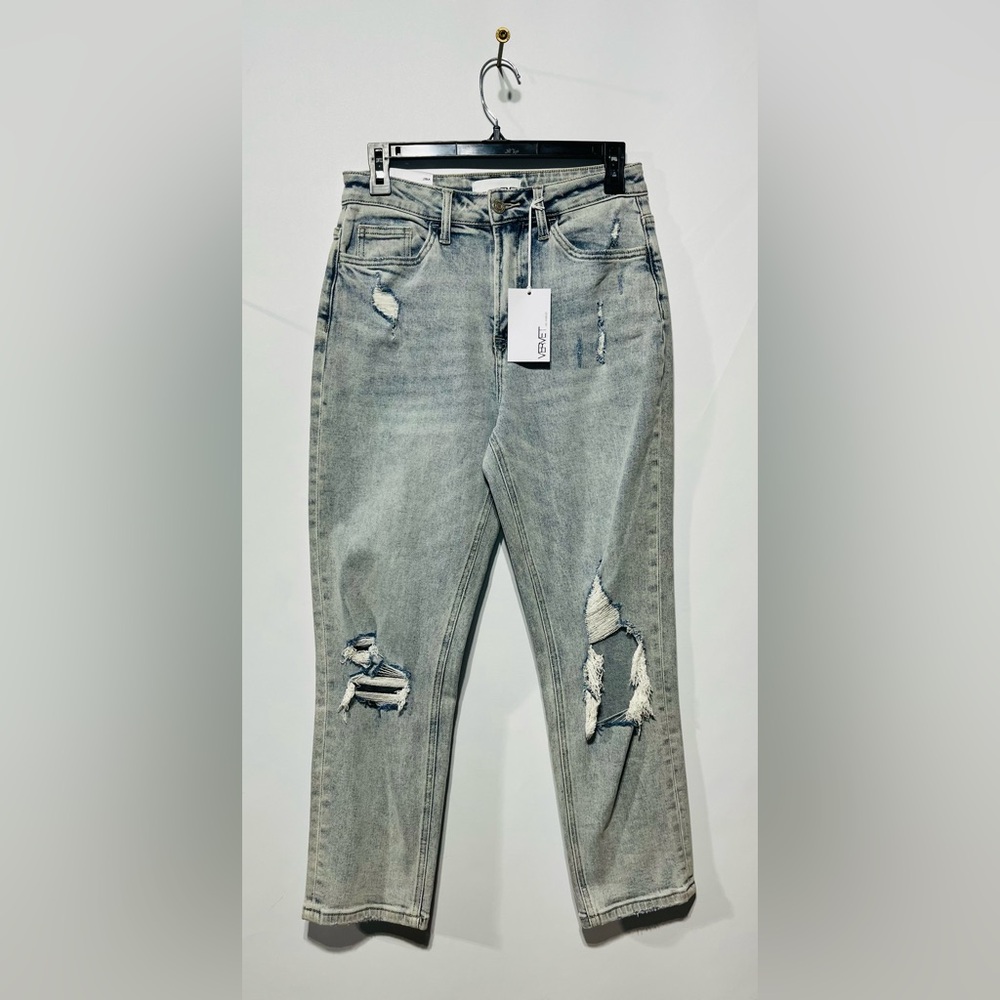 VERVET Erika Crop Stretch‎ Mom Jeans Size 26 Inseam 26” NWT